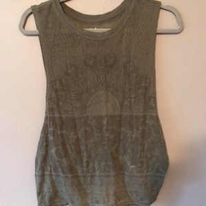 Olive green tank top